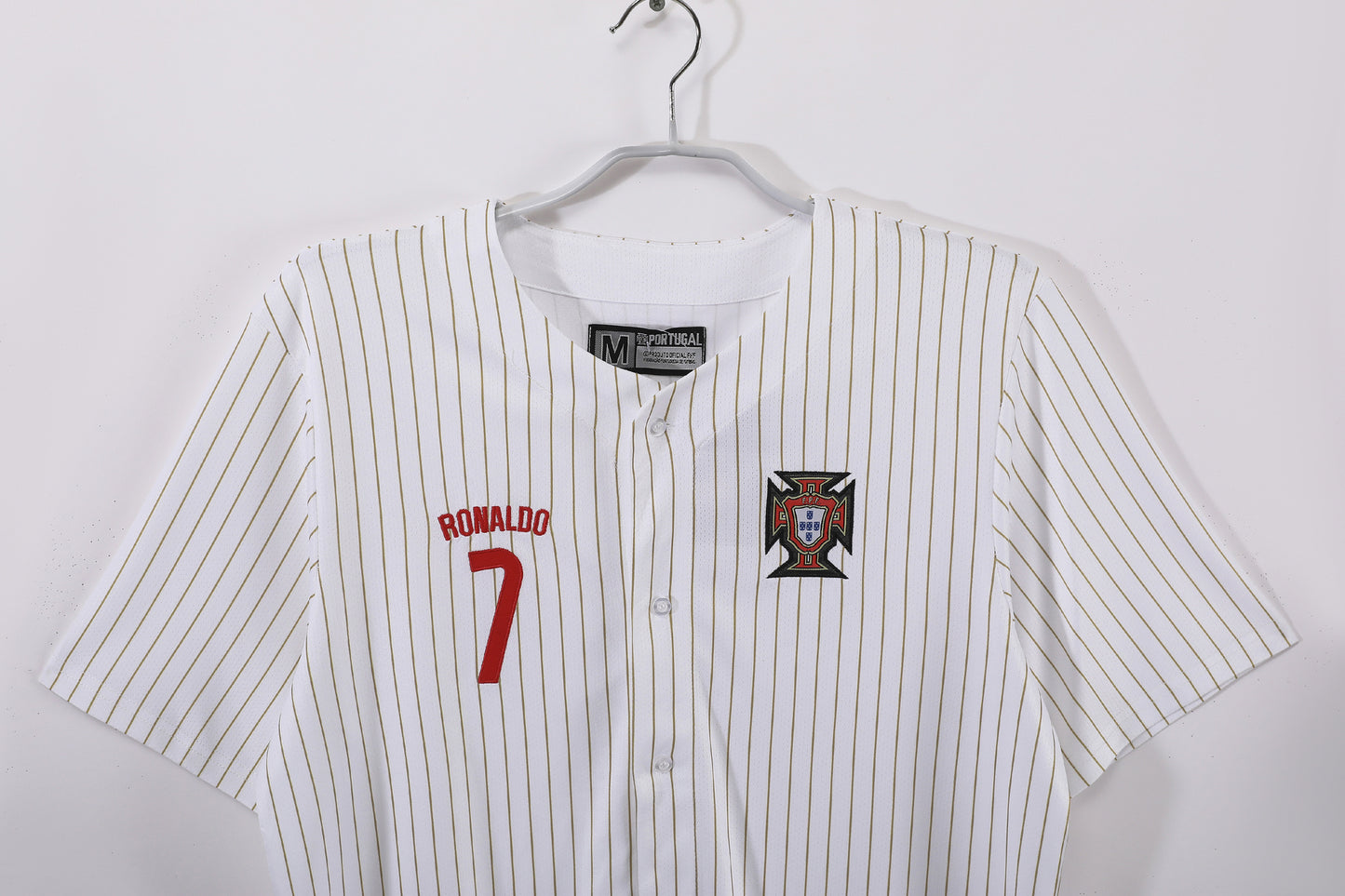 Maglia Tribute Ronaldo – Stile Baseball, Cuore Portoghese