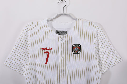 Maglia Tribute Ronaldo – Stile Baseball, Cuore Portoghese