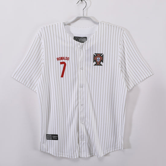 Maglia Tribute Ronaldo – Stile Baseball, Cuore Portoghese